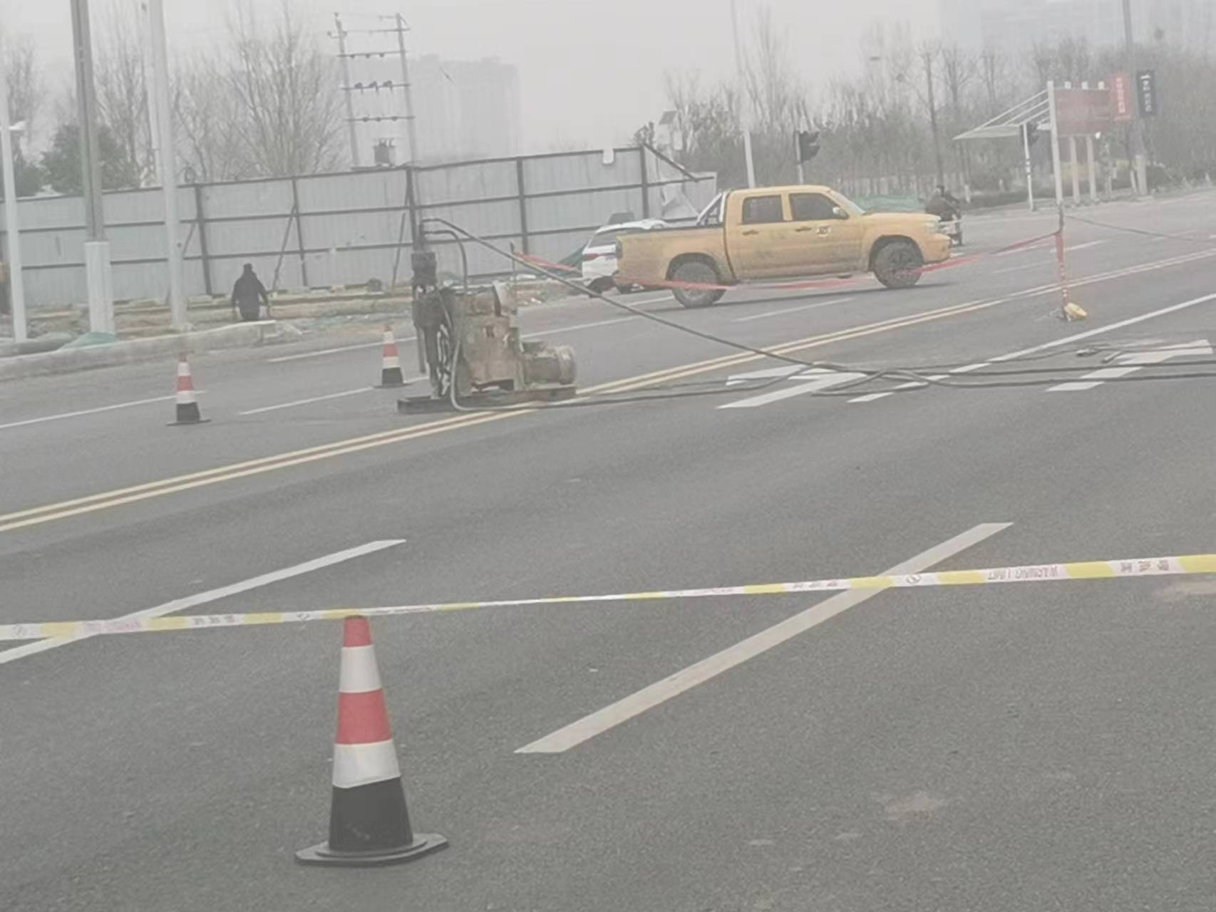 普陀公路路基沉陷注浆